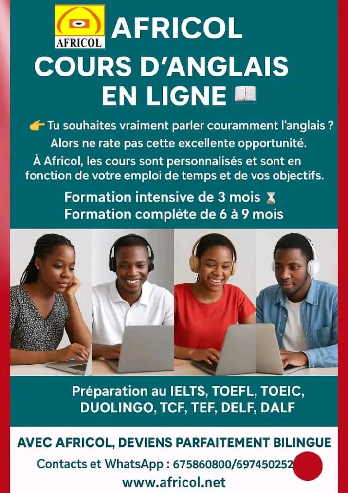 Cours d'anglais en ligne 