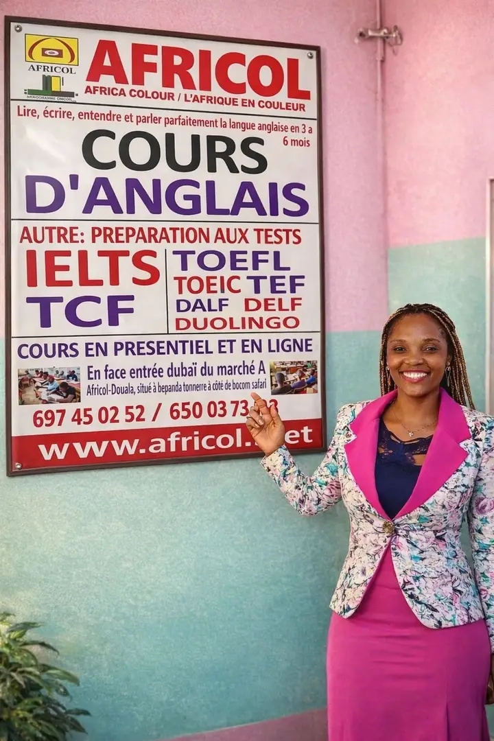 English courses with Africol (prep. Ielts, toefl, toeic, duolingo, tcf, tef, dalf, delf....