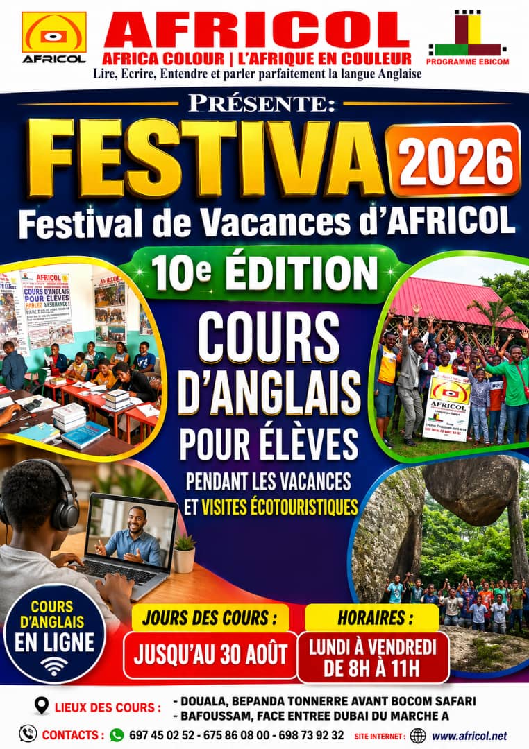 🚀 COURS D’ANGLAIS POUR ÉLÈVES AVEC AFRICOL — JUSQU’AU 30 AOÛT 2026 ! 🇬🇧📚